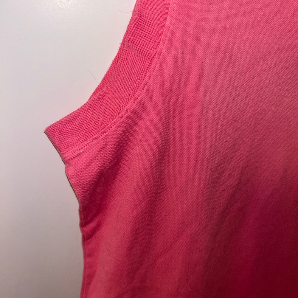 Lilly Pulitzer VINTAGE hot pink polo sleeveless shirt‎ dress womens size Medium - Picture 3 of 7